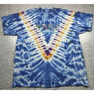 St Thomas‎ US Virgin Islands Tye Dye Shirt Size XL Embroidered Colorful